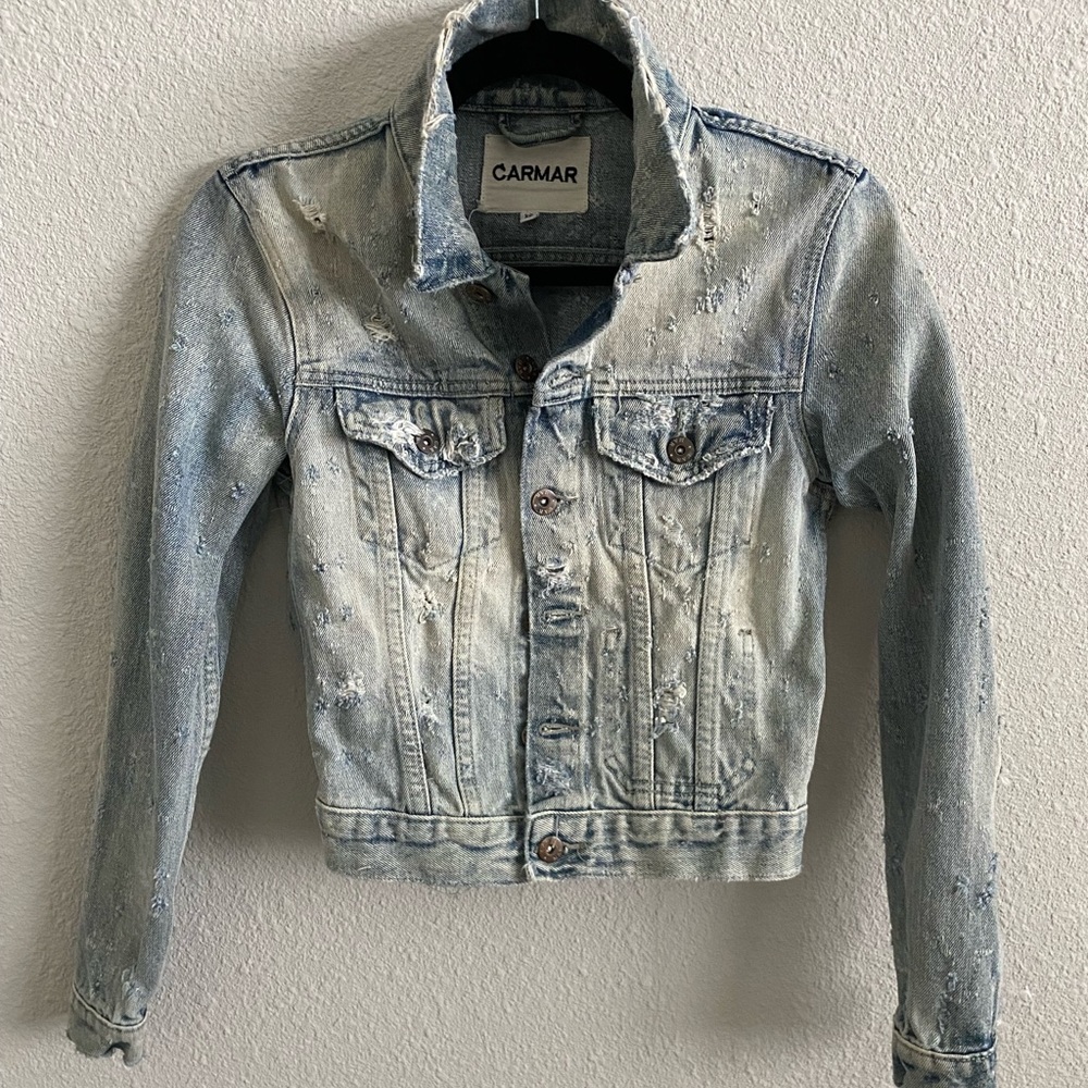 Vintage Carmar XS Distressed Denim Jacket